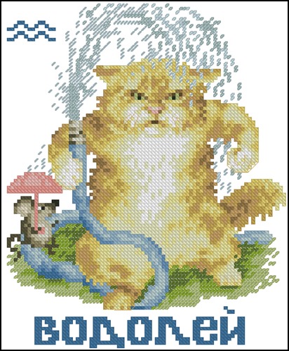 Водолей, кошачий гороскоп