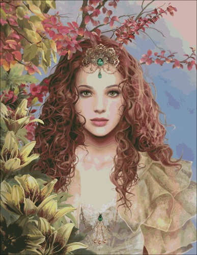 Woman with Emerald Tiara