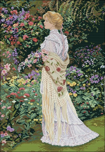 Lady in Her Garden