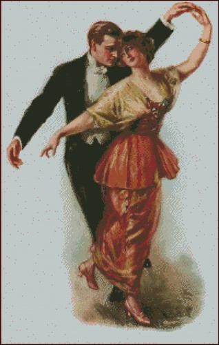 Elegant Ballroom Dance Couple