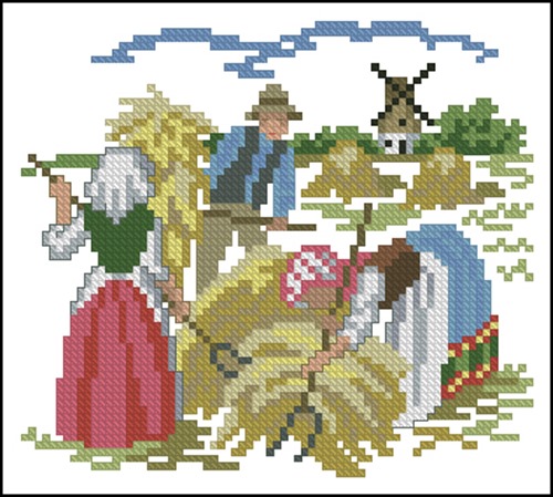 Haymaking Miniature