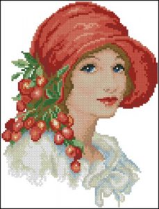 Lady in red hat Lady in red hat