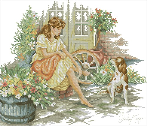 Girl with Her Faithful Friend