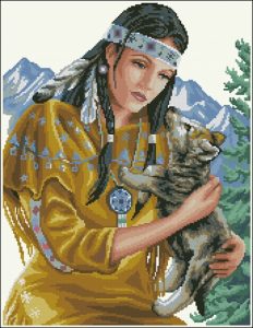Indienne au Loup Indienne au Loup