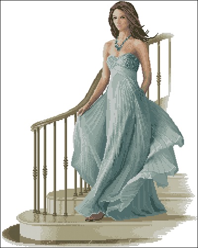 Louisa on the Staircase