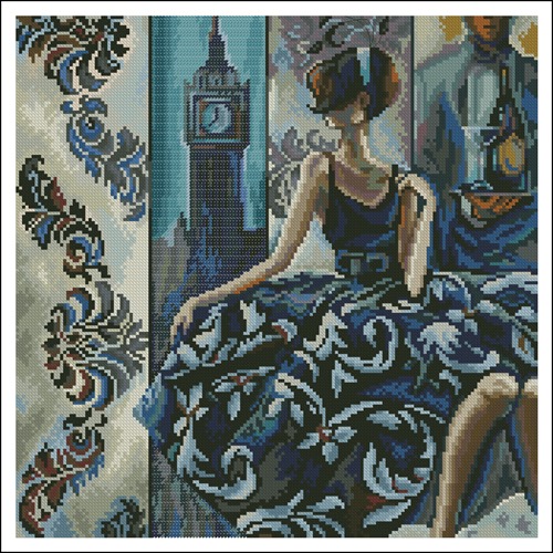 Lady with Big Ben View