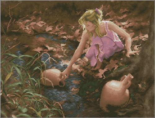 Girl at the Spring
