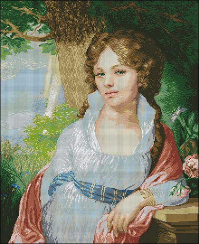 Borovikovsky. Portrait of M.I.Lopukhina