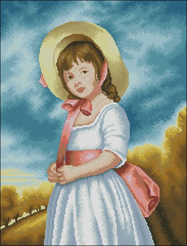 Girl With Straw Bonnet