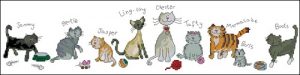 Row of Cats