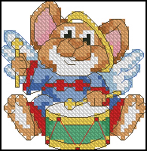 Angel Mouse Drummer