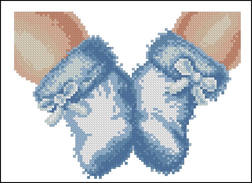 Baby Boy Blue Booties