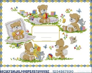Детская метрика Vervaco Детская метрика Vervaco