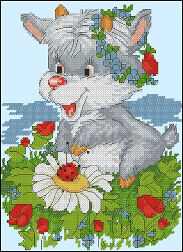 Bunny with Ladybug and Daisy