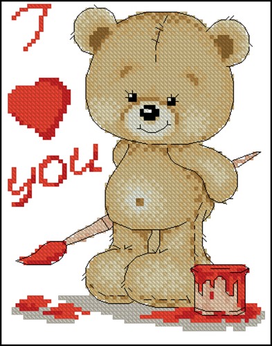 Мишка "I love You"