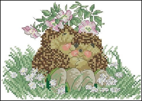 Hedgehogs Among Wild Roses