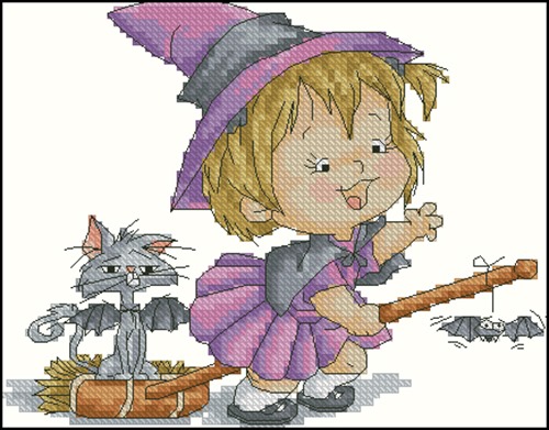 Little Witch on a Broom