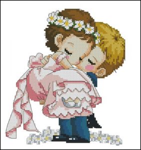 Wedding cross stitch patterns