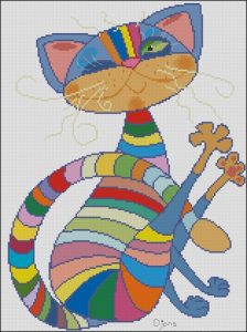 Кот разноцветный
