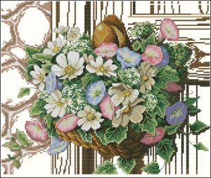 Basket of Morning Glories Basket of Morning Glories