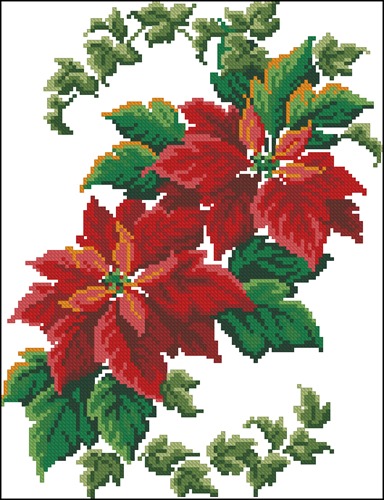 Poinsettia and Ivy Vine
