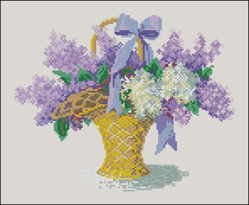 Корзина с сиренью