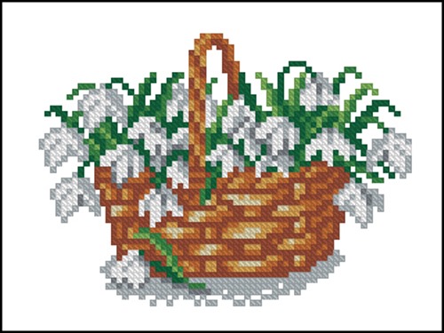 Basket of Snowdrops
