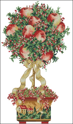 Apple Topiary in Pot