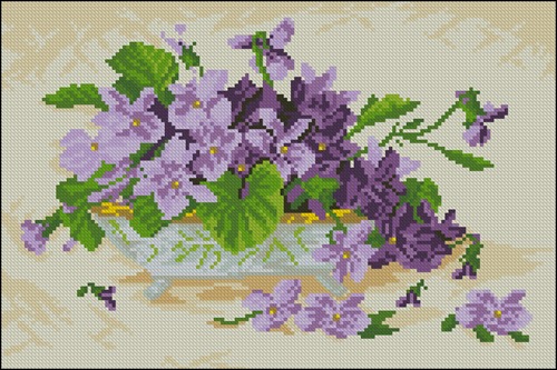 Bowl of Violets