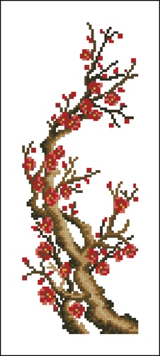 Cherry Blossom Branch Panel