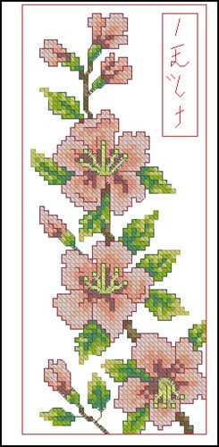 Pink Apple Blossom Branch