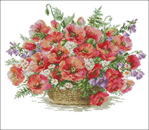 Basket of Poppies