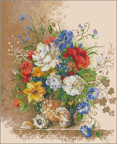 Bouquet with Seashells