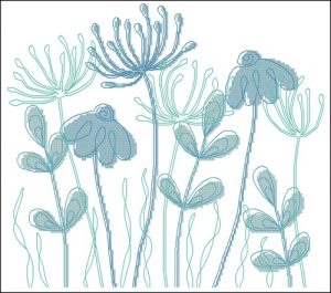 Blue Meadow Pillow Blue Meadow Pillow