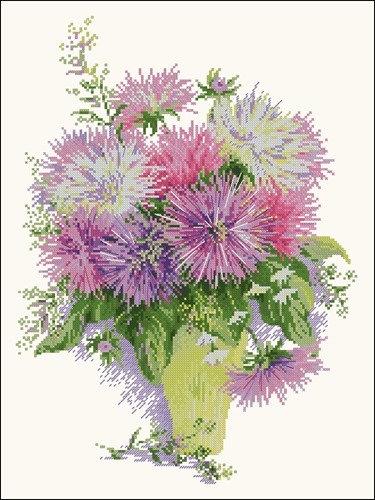 Asters in a Vase