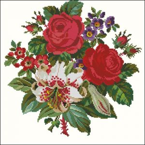 Розы и лилия Розы и лилия