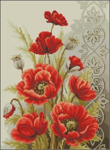 Poppies and Swirls Poppies and Swirls