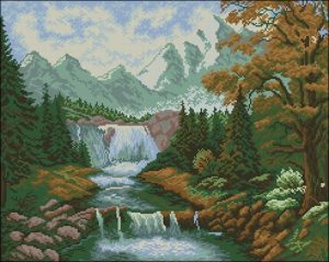 Mountain Waterfall