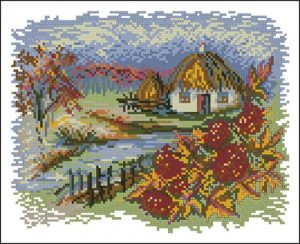Thatched Cottage in Autumn Thatched Cottage in Autumn