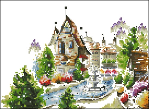 House with a Fountain