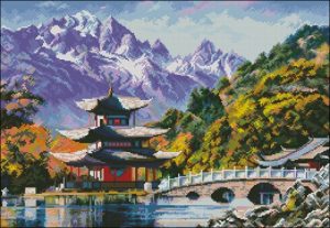 Mountain Pagoda and Stone Bridge Mountain Pagoda and Stone Bridge