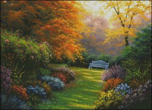 Autumn Garden Bench