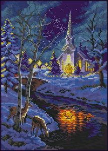 Winter Night Chapel