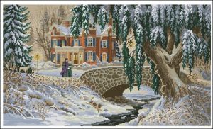Winter Walk by the Manor