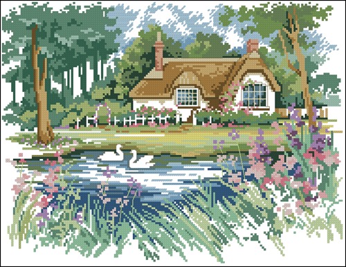 Thatched Cottage Pond