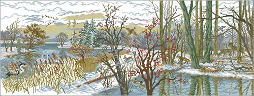 Winter River Wildlife
