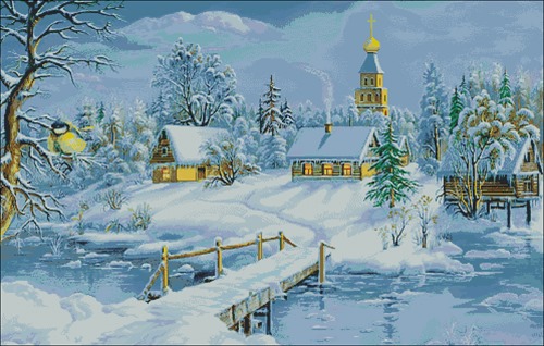 Снежная сцена