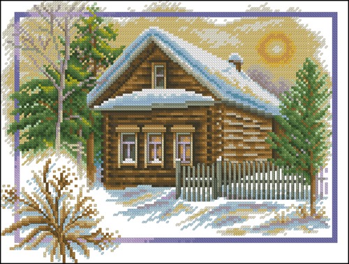 Зима в деревне