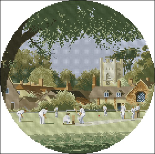 English Village Cricket Match