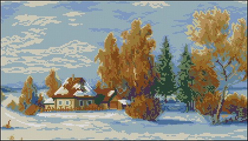 Зимний пейзаж (Золотое Руно)